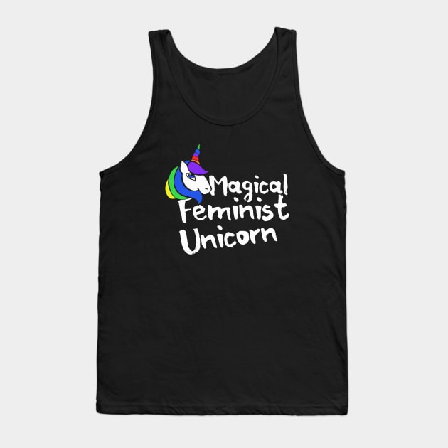 Magical Feminist Unicorn Tank Top by bubbsnugg